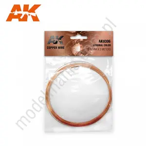 Drut miedziany 0.60mm x 5 m, oryginalny kolor