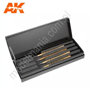 Kasetka z pędzlami Premium Siberian Kolinsky DELUXE