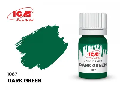 Farba akrylowa - Dark Green / 12ml