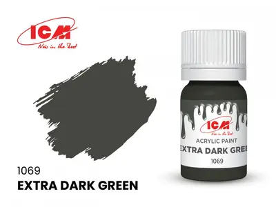 Farba akrylowa - Extra Dark Green / 12ml
