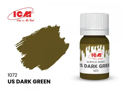 Farba akrylowa - US Dark Green / 12ml