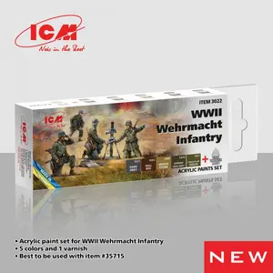 ICM-3022 Acrylic paint set WWII Wehrmacht infantry