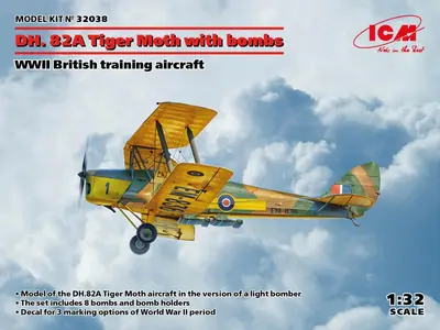 ICM 32038 DH.82A Tiger Moth with bombs