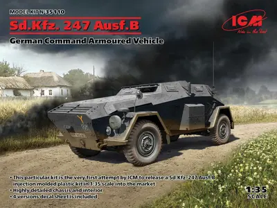 Niemiecki opancerzony woz dowodzenia SdKfz 247 Ausf B