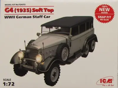 Niemiecka limuzyna sztabowa Mercedes-Benz G4 (model 1935, z płóciennym dachem)