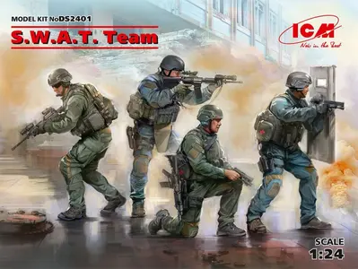 Amerykański SWAT Team (4 figurki)
