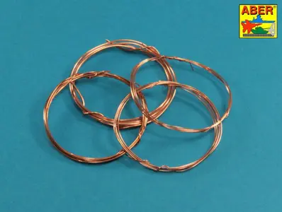 Zestaw drutów miedzianych 0,5mm, 0,7mm, 0,9mm, 1,1mm, długość 1m