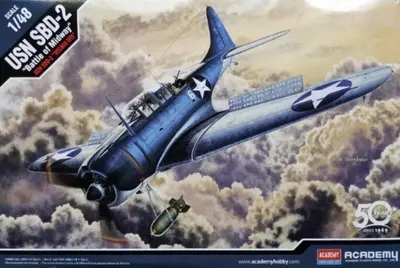Amerykański bombowiec nurkujący SBD-2, Midway 1942