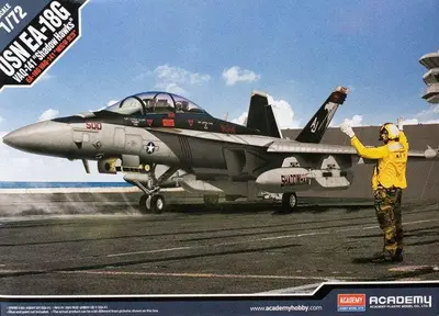 Amerykański myśliwiec Boeing E/A-18G VAQ-141 Shadow Hawks