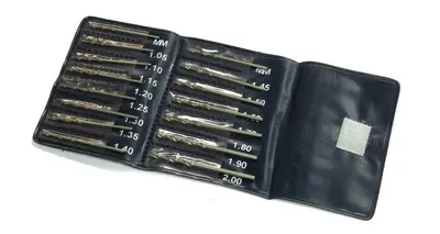 Zestaw wierteł ø1,05 - 2,0mm / 15szt.