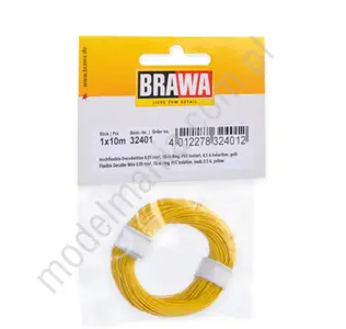 Bardzo elastyczny przewód dekodera, 0,05 mm², żółty