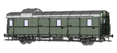 Wagon osobowy typ Pwi 28 z oświetleniem