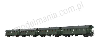 Zestaw 4 wagonów osobowych Bif-28 / Bi-28 / Bi-28 i Bi-28