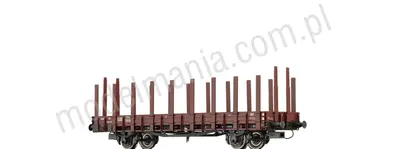 Wagon towarowy platforma z kłonicami typ Rm