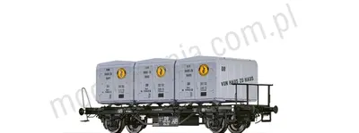 Wagon kontenerowy BTs 30 DB, z Ekrt 212 "Od domu do domu Zundapp"