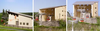 Budynki kolejki linowej Hahnenkamm
