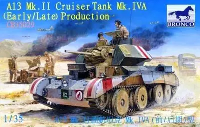 Brytyjski czołg pościgowy A13 Mk.II Cruiser Mk.IVA, wczesna produkcja