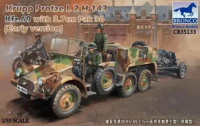Ciężarówka Krupp Protze Kfz.69 z armatą pak 36
