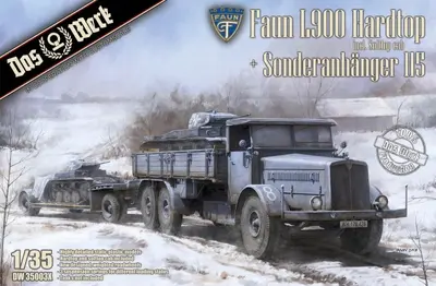 Niemiecki transporter czołgów FAUN L900 z przyczepą SdAh 115