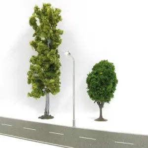 Lampa uliczna LED pojedyncza, ciepły biały, 4 sztuki