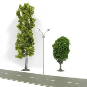 Lampa uliczna LED podwójna, ciepły biały, 4 sztuki