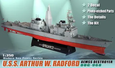D1018 1:350 ARTHUR W RADFORD AEMSS DESTROYER