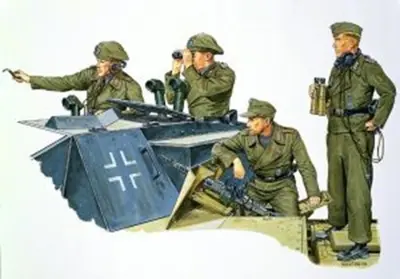 Niemiecka załoga działa szturmowego StuG