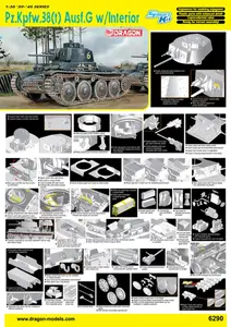 Niemiecki czołg lekki PzKpfW 38(t) ausf G z wnętrzem