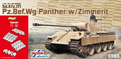 Niemiecki czołg średni Pz.Bef.Wg. V Panther Ausf D, z Zimmeritem
