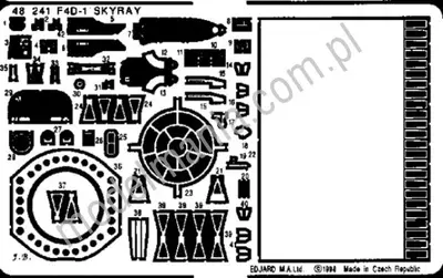 El. fototrawione do F4d-1 Skyray Tamiya