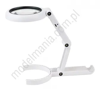 Ręczna lampa powiększająca LED ze stojakiem