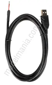 Kabel USB 2.0, męski typ A na otwarty koniec, 2 m