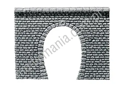 Portal tunelowy, jednotorowy "Kamień ciosany"
