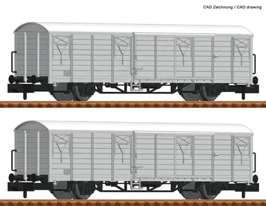 Zestaw 2 wagonów towarowych krytych chłodni Ibblps 8258