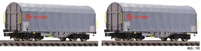 Zestaw 2 wagonów krytych plandekowych ERMEWA