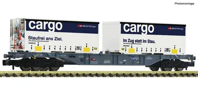 Wagon towarowy platforma z kontenerami, SBB
