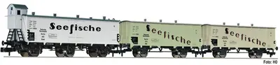 Zestaw 3 wagonów chłodni "Seefische"