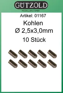 Szczotki Ø2,5x3,0mm / 10szt.