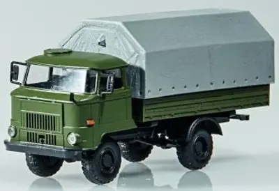 IFA L 60, opony balonowe, skrzynia trapezowata, wojskowy zielony