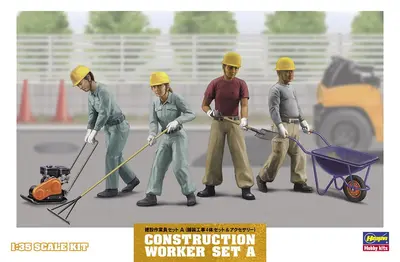 Hasegawa WM03-66003 1/35 Construction Worker Set A