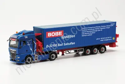 MAN TGX GM ciągnik siodłowy z naczepę i kontenerem  "Bobe Spedition"