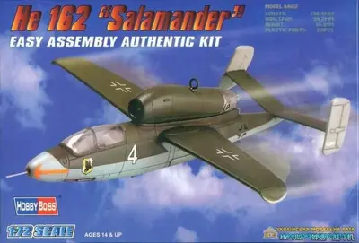 Niemiecki myśliwiec Heinkel He-162 Salamander