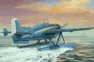 Amerykański myśliwiec morski F4F-3SW Wildfishcat, hydroplan