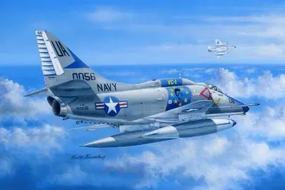 Amerykański śmigłowiec A-4E Sky Hawk