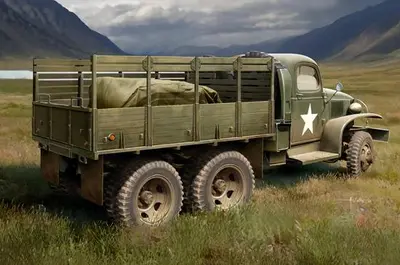 Amerykańska ciężarówka GMC CCKW-352 drewniana skrzynia