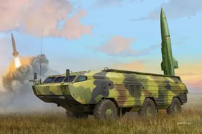 Radziecka wyrzutnia taktycznych rakiet balistycznych 9K79 Tochka (SS-21 Scarab) IRBM