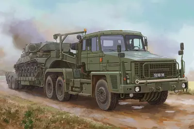 HOBBY BOSS 85527 Scammel Commander z naczepą Fruehauf 62t - 1:35