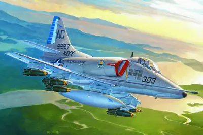 Amerykański szturmowiec A-4E Sky Hawk