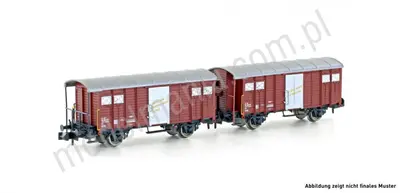 Zestaw 2 wagonów towarowych K3 SBB, Ep.IV