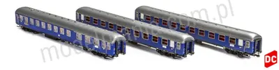 3 sztuki pociąg targowy Hanower DB Ep.IV 2xA4ümg-54 1xAR4ümg-54
